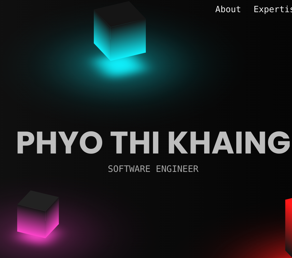 Portfolio Website V1 preview